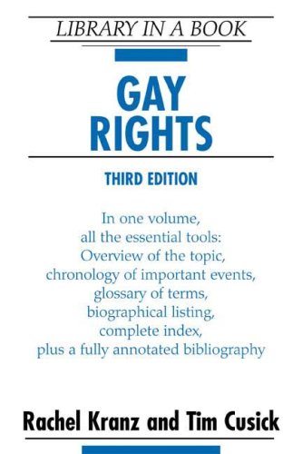 Imagen de archivo de Gay Rights a la venta por Better World Books