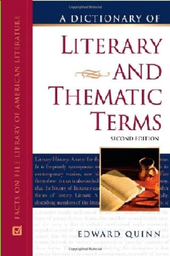 Imagen de archivo de A Dictionary of Literary and Thematic Terms a la venta por Better World Books: West