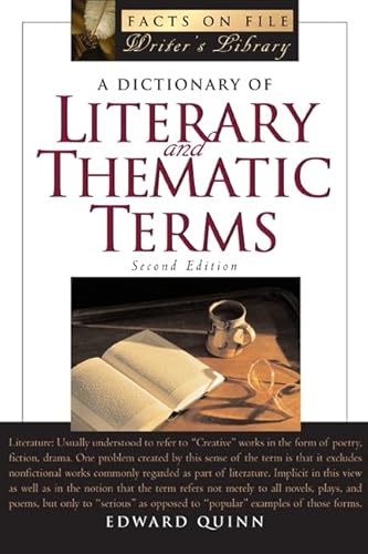 9780816062447: A Dictionary of Literary and Thematic Terms (Writers Library)