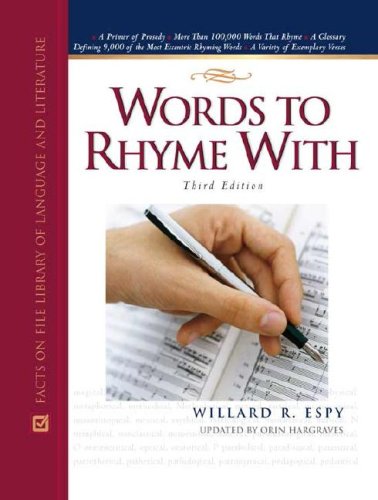 Imagen de archivo de Words to Rhyme With: A Rhyming Dictionary (Writers Reference) a la venta por SecondSale