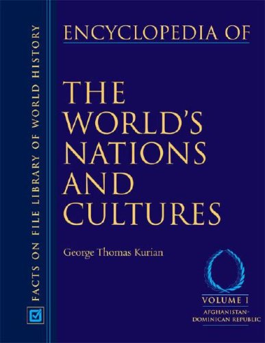 Beispielbild fr Encyclopedia of the World's Nations and Cultures 4 Volume Set zum Verkauf von Better World Books