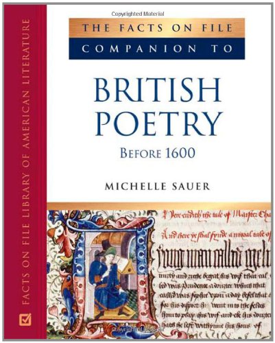 9780816063604: Companion to British Poetry Before 1600 (Companion to Literature Series)