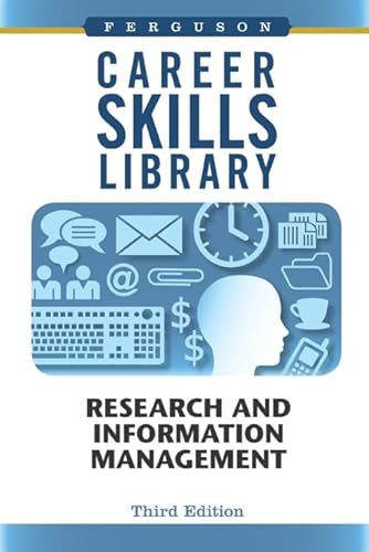 Imagen de archivo de Research and Information Management (Career Skills Library) a la venta por More Than Words
