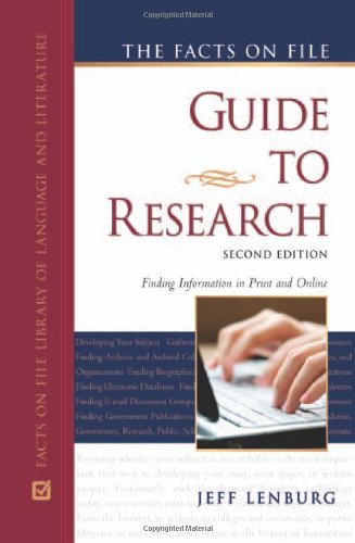 Stock image for The Facts on File Guide to Research : Finding Information in Print and Online for sale by Better World Books: West