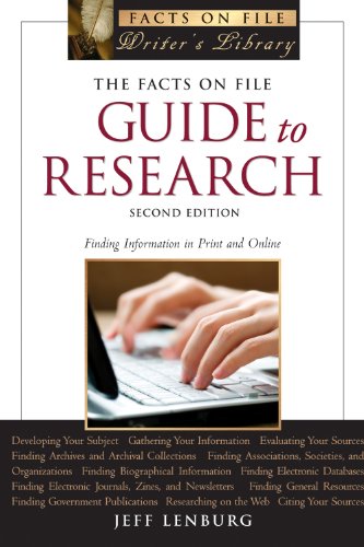 Stock image for The Facts on File Guide to Research : Finding Information in Print and Online for sale by Better World Books