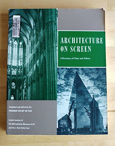 9780816106257: Architecture on Screen: Films and Videos on Architecture, Landscape Architecture, Historic Preservation, City and Regional Planning: A Directory of Films and Videos