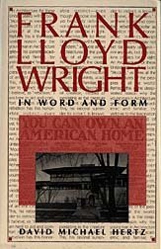 Stock image for Frank Lloyd Wright in Word and Form for sale by Books on the Square