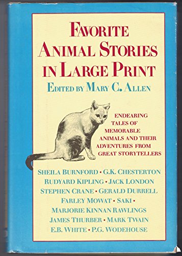 Beispielbild fr Favorite Animal Stories in Large Print zum Verkauf von Better World Books