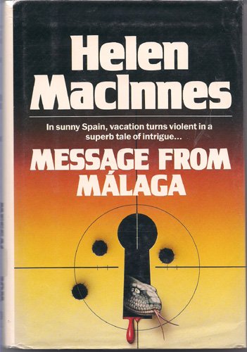 9780816141494: Message from Malaga (G K Hall Large Print Book Series)