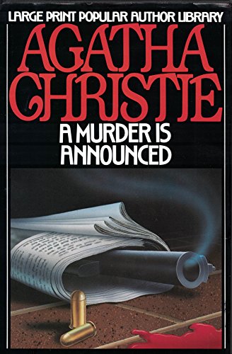 Stock image for A Murder Is Announced (G. K. Hall's Agatha Christie Series) for sale by Half Price Books Inc.