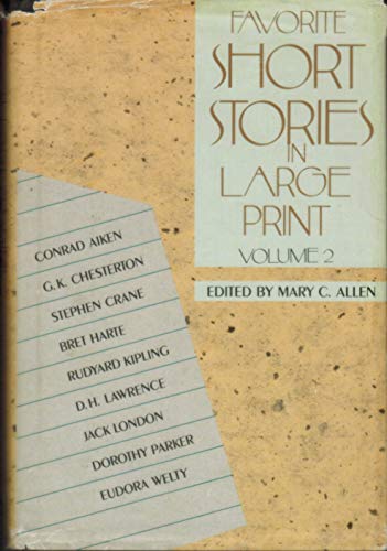 Imagen de archivo de Favorite Short Stories in Large Print (G K Hall Large Print Book Series) a la venta por Wonder Book