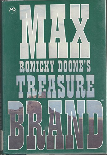 Stock image for Ronicky Doone's treasure [LARGE PRINT EDITION] for sale by J. Lawton, Booksellers