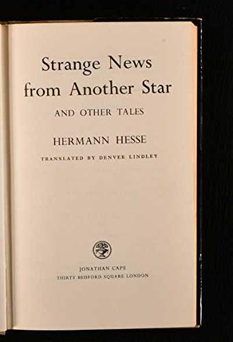 Stock image for Strange News From Another Star for sale by Pella Books