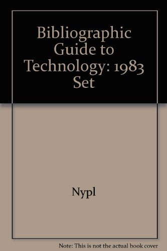 Stock image for Bibliographic Guide to Technology: 1983, Set for sale by mountain