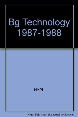 Stock image for Bg Technology 1987-1988 for sale by Buchpark