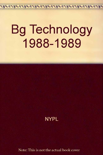 Stock image for Bg Technology 1988-1989 for sale by Buchpark