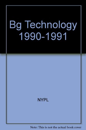 Stock image for Bg Technology 1990-1991 for sale by Buchpark