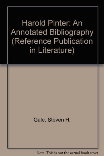 9780816180141: Harold Pinter: An Annotated Bibliography (Reference Publication in Literature)