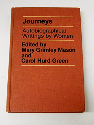 Beispielbild fr Journeys : Autobiographical Writings by Women zum Verkauf von Better World Books