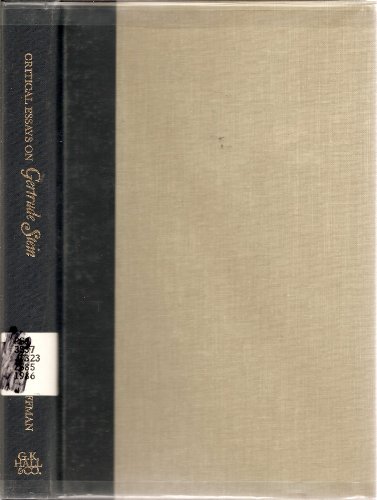 Beispielbild fr Critical Essays on Gertrude Stein zum Verkauf von Better World Books