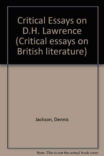 Stock image for Critical Essays on D.H. Lawrence (Critical Essays on British Literature) for sale by Project HOME Books