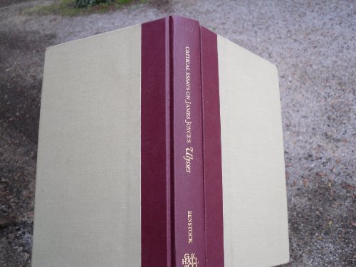 9780816187669: Critical Essays on James Joyce's Ulysses (Critical Essays on British Literature)