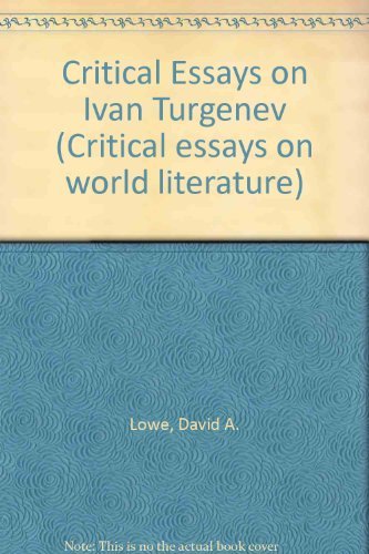 9780816188420: Critical Essays on Ivan Turgenev (Critical Essays on World Literature)