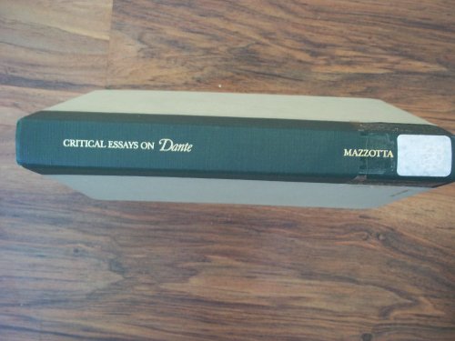 Stock image for Critical Essays on Dante (Critical Essays on World Literature) Giuseppe Mazzotta for sale by GridFreed
