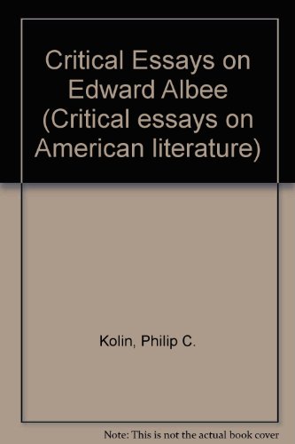 Beispielbild fr Critical Essays on Edward Albee zum Verkauf von Better World Books