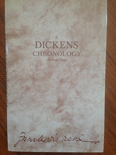 Stock image for A Dickens Chronology for sale by About Books