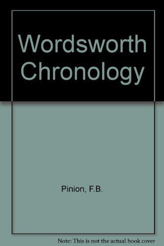 Beispielbild fr A Wordsworth Chronology (Literature Ser.) zum Verkauf von Book Booth