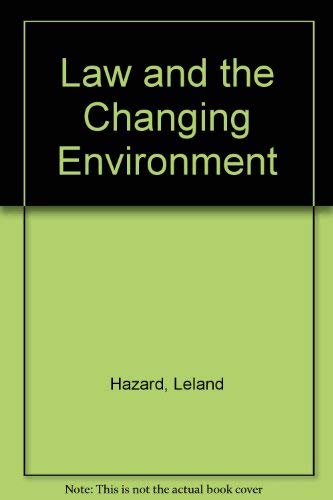 9780816237067: Law and the changing environment;: The history and processes of law