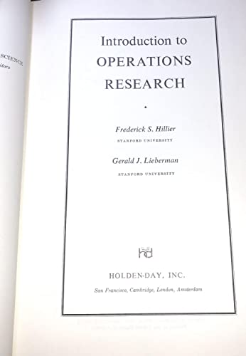 Stock image for Introduction to Operations Research for sale by ThriftBooks-Atlanta