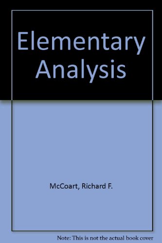 Beispielbild fr Elementary Analysis zum Verkauf von ThriftBooks-Dallas