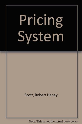 Imagen de archivo de The Pricing System a la venta por Better World Books