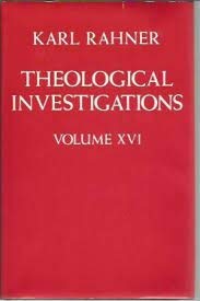 9780816404179: Theological Investigations. Volume Xvi : Experience Of The Spirit: Source Of ...