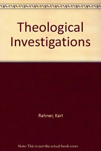 Stock image for Theological Investigations, Vol. XIII: Theology, Anthropology, Christology for sale by SecondSale