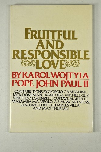 Imagen de archivo de Fruitful and Responsible Love a la venta por ThriftBooks-Atlanta