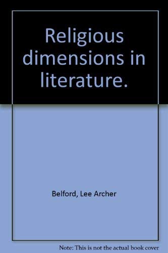 Stock image for Religious dimensions in literature for sale by Wonder Book