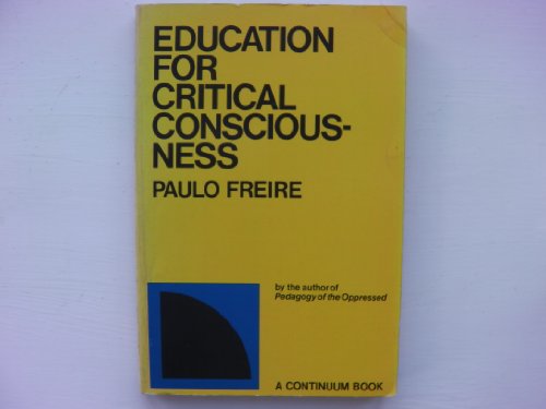 Beispielbild fr Education for Critical Consciousness zum Verkauf von Better World Books