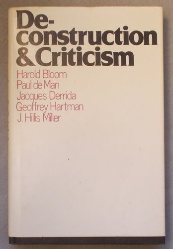 Stock image for Deconstruction and criticism (A Continuum book) for sale by ThriftBooks-Atlanta