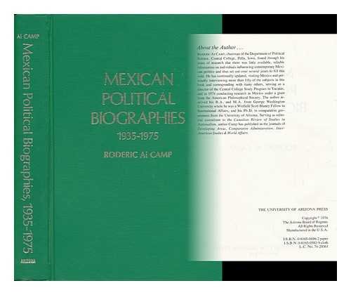 Mexican Political Biographies, 1935-1975 (9780816505814) by Camp, Roderic A.