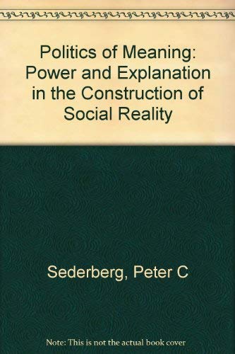 The Politics of Meaning: Power and Explanation in the Construction of Social Reality