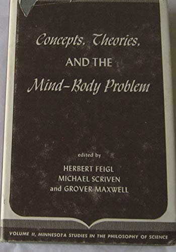 Beispielbild fr Minnesota Studies in the Philosophy of Science. Volume II: Concepts, Theories, and the Mind-Body Problem zum Verkauf von J. HOOD, BOOKSELLERS,    ABAA/ILAB