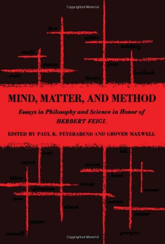 Imagen de archivo de Mind, Matter and Method : Essays in Philosophy and Science in Honor of Herbert Feigl a la venta por Better World Books