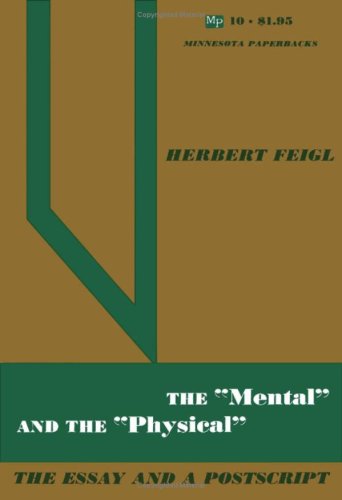 Beispielbild fr The 'Mental' and the 'Physical': The Essay and the Postscript zum Verkauf von Half Price Books Inc.