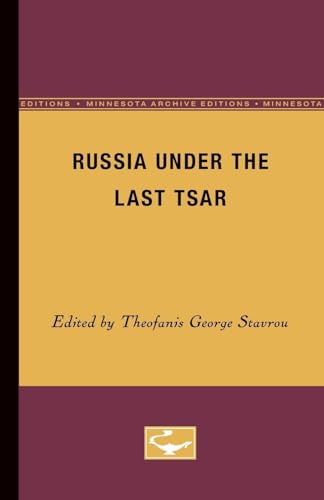 Beispielbild fr Russia Under the Last Tsar zum Verkauf von Works on Paper