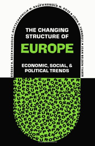 Stock image for Changing Structure of Europe: Economic, Social and Political Trends for sale by Redux Books