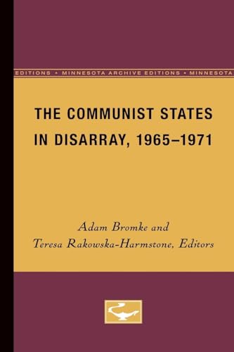 Imagen de archivo de The Communist States in Disarray 1965-1971 a la venta por Faith In Print