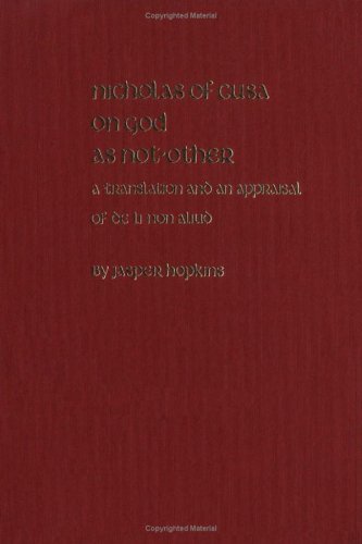 Beispielbild fr Nicholas of Cusa on God As Not-Other: A Translation and an Appraisal of De Li Non Aliud Hopkins and Hopkins, Jasper zum Verkauf von CONTINENTAL MEDIA & BEYOND